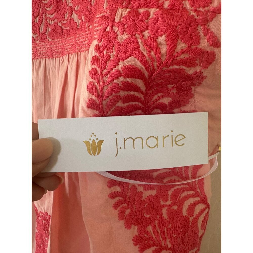 J. Marie Women's Pink Embroidered Lightweight Blouse Sleeveless Size S - Picture 3 of 14